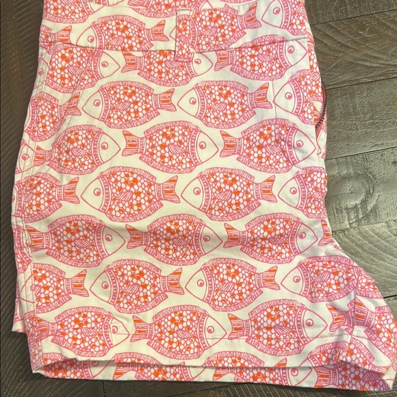 Vineyard Vines Pink and Orange Fish Print Shorts - Picture 8 of 9